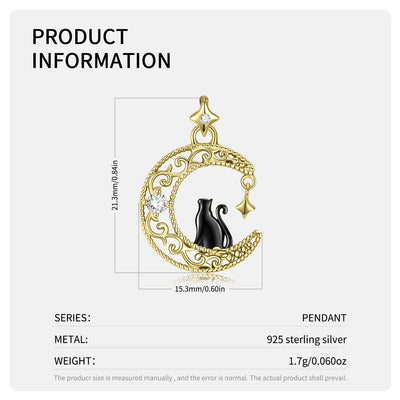 Original Design Black Cat S925 Sterling Silver Jewelry Collar Chain - 4 - https://x.com/titan_prim62775J