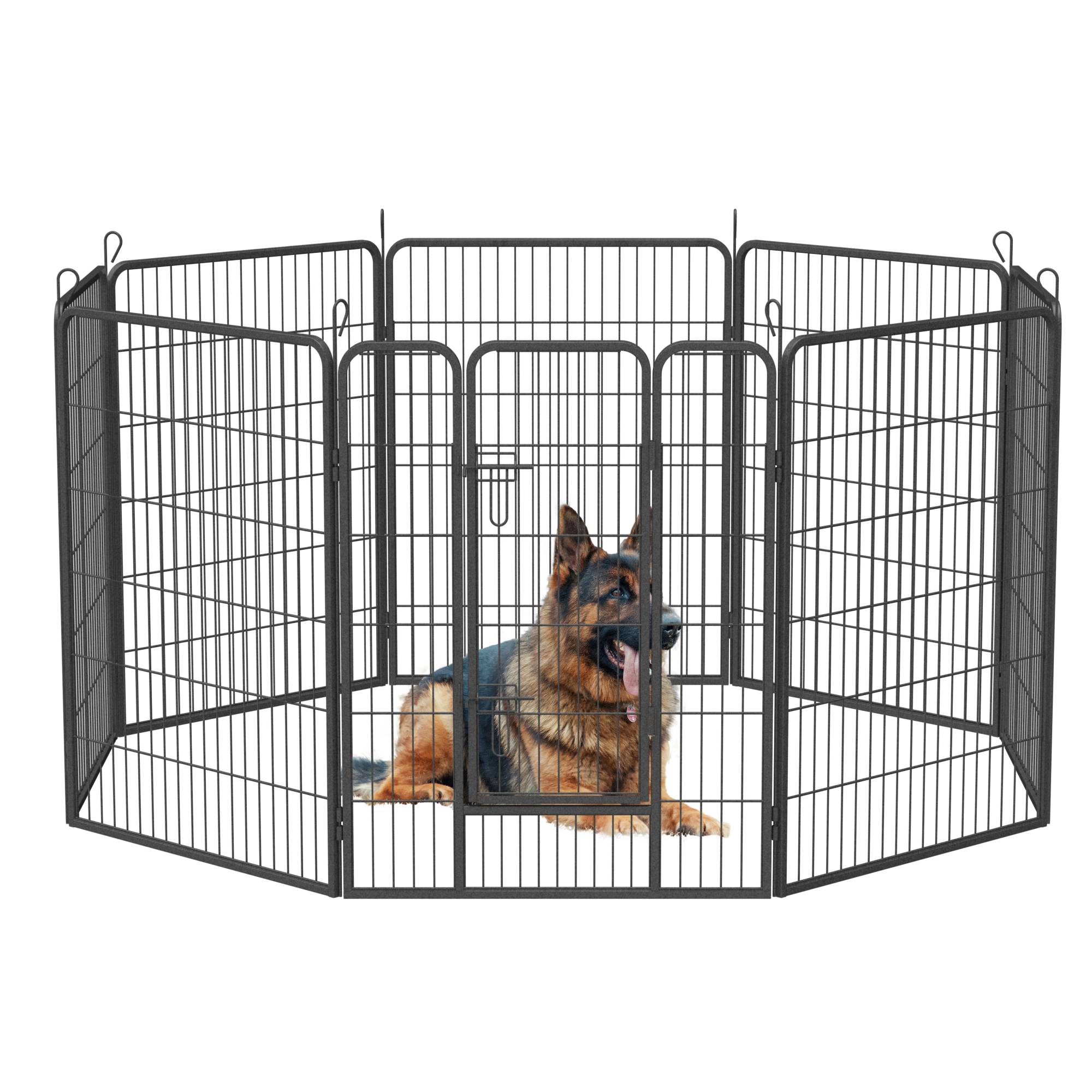 Dog Pens Outdoor Dog Fence Dog Playpen For Large Dogs Dog Kennel Pet Playpen - 5 - CJ