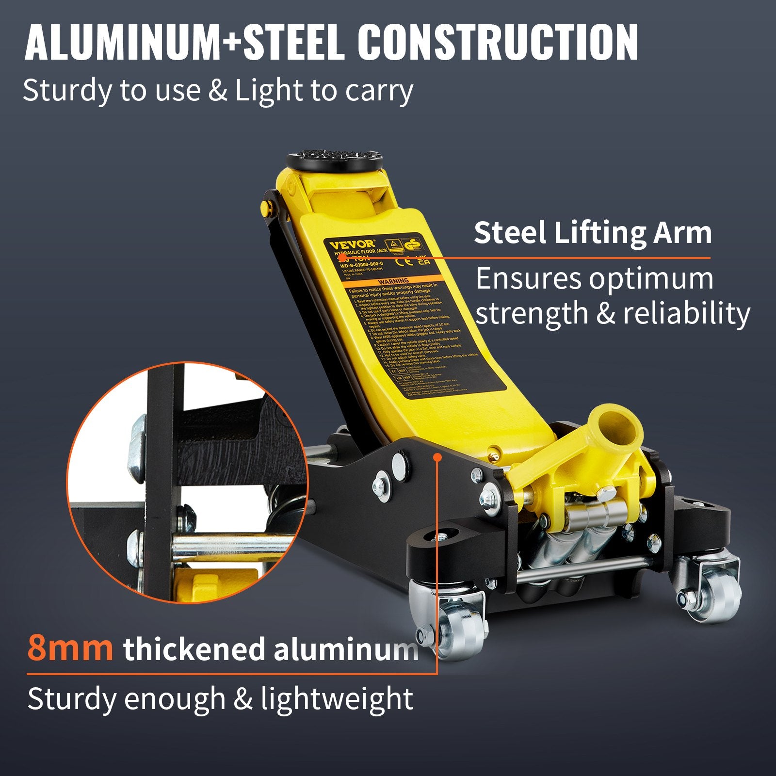 3 - ton Low Profile Aluminum Steel Racing Car Landing Jack Dual Lifting Car Automatic, Banned Platform Temu - 5 - cjdropshipping
