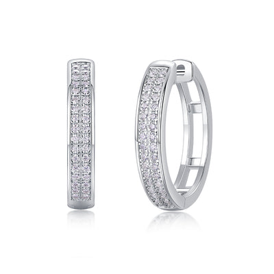 1Firefly Light - Moissanite S925 Sterling Silver Earrings With Platinum - plated Stud Earrings, Fashionable, Trendy And Affordable Diamond Jewelry Prohibit Tk Sales - 5 - cjdropshipping