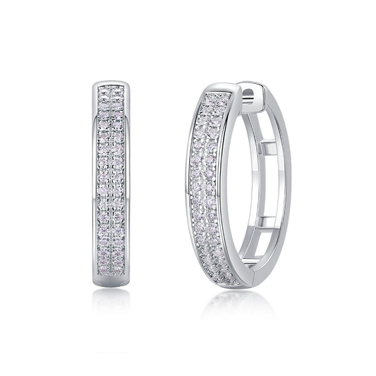 1Firefly Light - Moissanite S925 Sterling Silver Earrings With Platinum - plated Stud Earrings, Fashionable, Trendy And Affordable Diamond Jewelry Prohibit Tk Sales - 5 - cjdropshipping