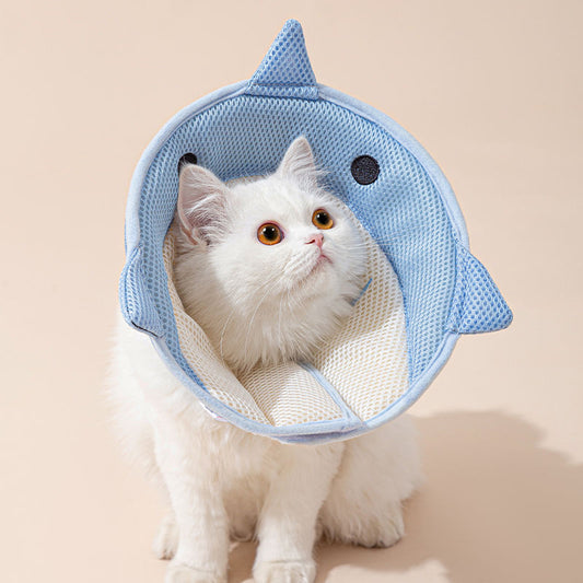 Soft Cat Recovery Collar Cat Cone Collar Nonwoven Fabric Elizabethan Collar Loops - Protective Wound Healing Specially Designed For Cats And Puppies - Easy To Eat And Drink - 5 - CJ