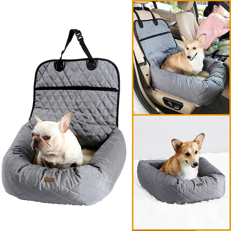 2 In 1 Pet Dog Carrier Folding Car Seat Pad Thickened Multi - purpose Pet Bed Dog Car Mattress Pets Supplies - 0 - CJ