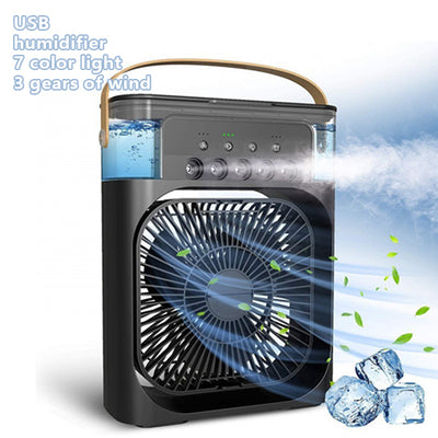 3 In 1 Fan Air Conditioner Small Water Air Cooler LED Lights Air Cooling Fan - 5 - CJ