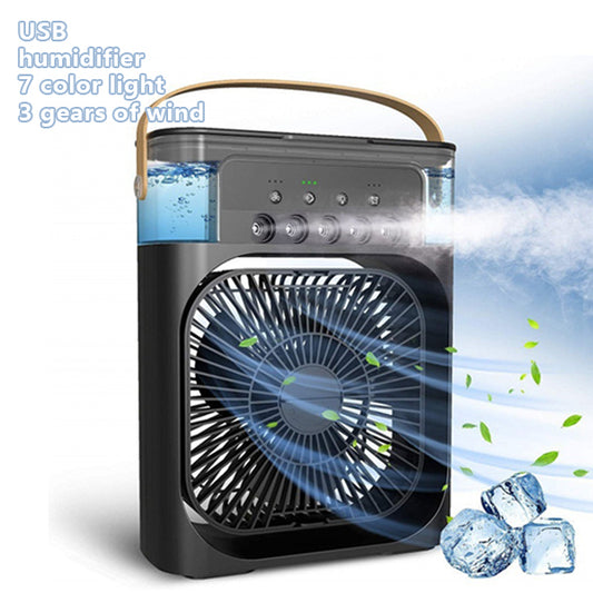 3 In 1 Fan Air Conditioner Small Water Air Cooler LED Lights Air Cooling Fan - 5 - CJ