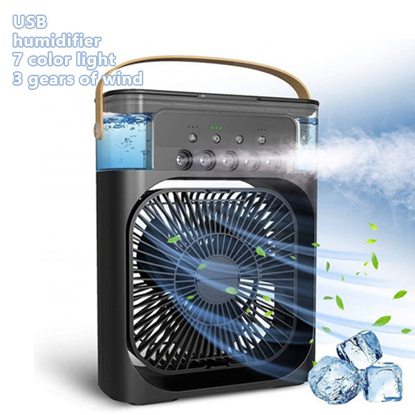 3 In 1 Fan Air Conditioner Small Water Air Cooler LED Lights Air Cooling Fan - 5 - CJ