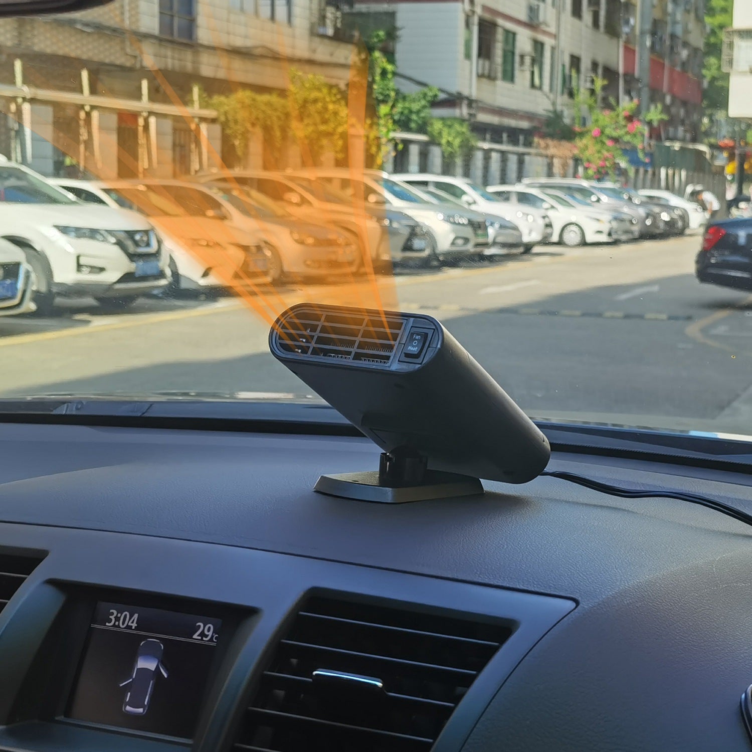 24V 200W Or 12V 150W Portable Car Heater Heating Fan 2 In 1 Defroster Defogger Demister Windshield Heater Automotive Cooling Fan With 360 Degree Rotating Base - 5.0 - CJ