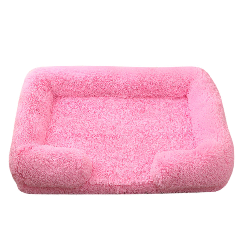 Plush Round Pet Bed Dog Bed Winter - 0 - CJ