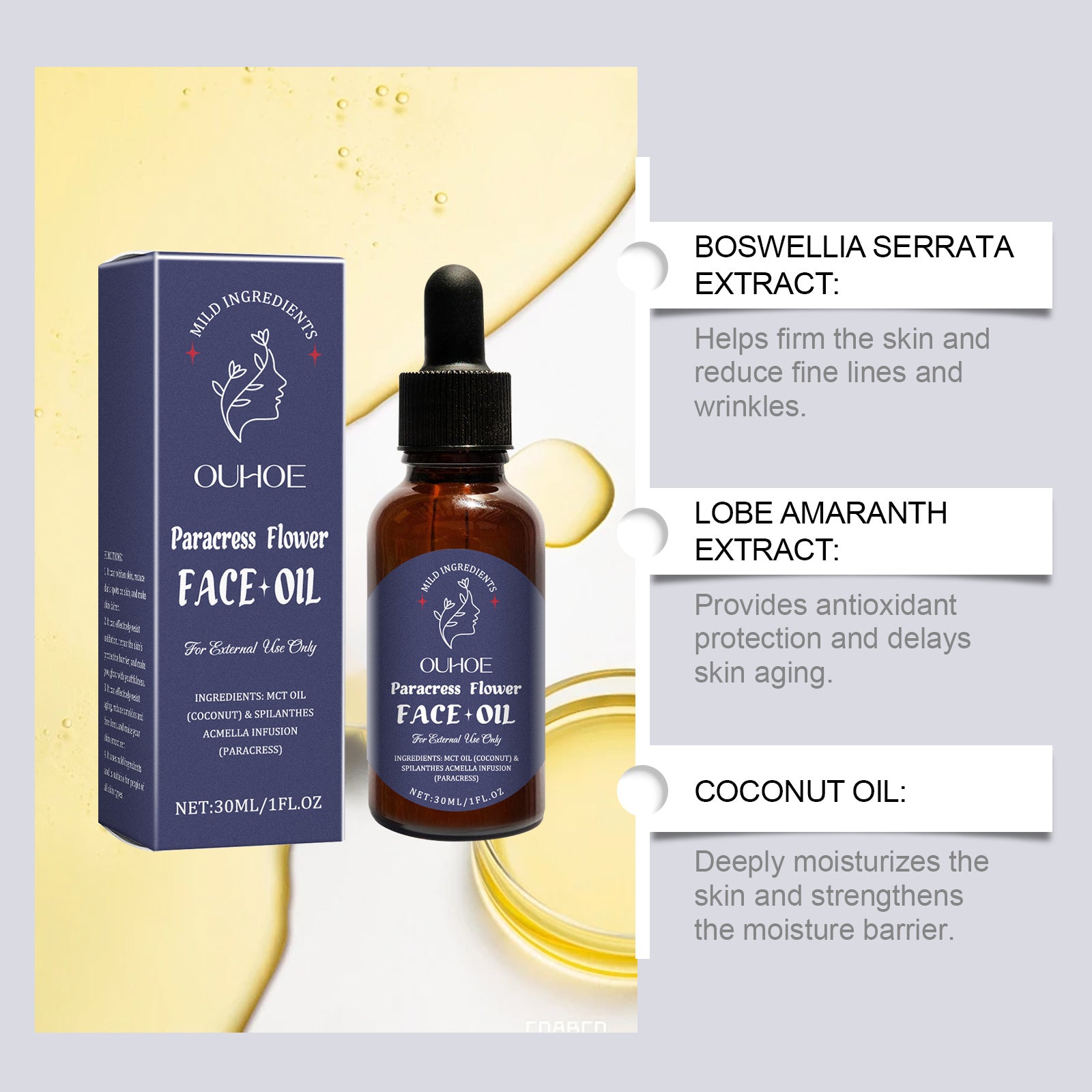 Fading Wrinkle Firming, Delicate And Brightening Skin Daily Facial Treatment Oil - 0 - CJ
