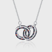 Chain Necklace Female Clavicle Chain Small Luxury S925 Sterling Silver Double Ring Jewelry - 4 - CJ