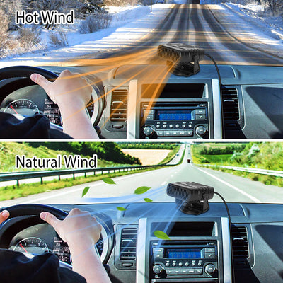 24V 200W Or  12V 120W Portable Car Heater Heating Fan 2 In 1 Defroster Demister Windshield Heater Automotive Cooling Fan - 5.0 - CJ