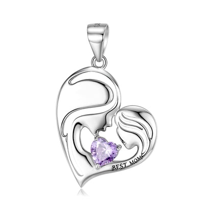 S925 Sterling Silver Best Mom Necklace Mother's Day Series Necklace - 4 - CJ - PNC00822 - CJJE1599723 - PNC00822