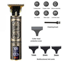 Beard Trimmer Hair Clippers Cordless Hair Cutting Barber Shaving Machine For Men Rechargeable - 5 - CJ