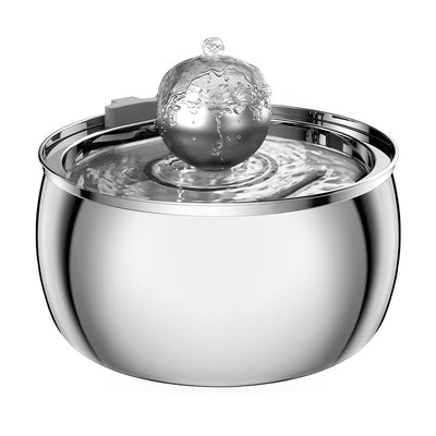 4L Water Drop Large Capacity Pet Stainless Steel Water Dispenser - 0 - CJ