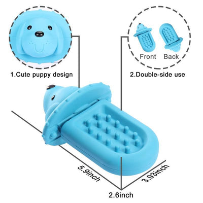 PROKEl Soft Rubber Toy Puppy Slow Feeder PadPeanutButter Treat Dispenser Training Aid DogCrateTraining Tool - Reduce Boredom Anxiety.Distraction For Dogs - 5 - CJ