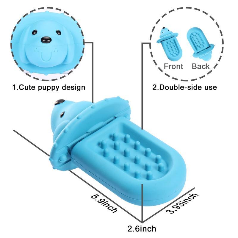 PROKEl Soft Rubber Toy Puppy Slow Feeder PadPeanutButter Treat Dispenser Training Aid DogCrateTraining Tool - Reduce Boredom Anxiety.Distraction For Dogs - 5 - CJ