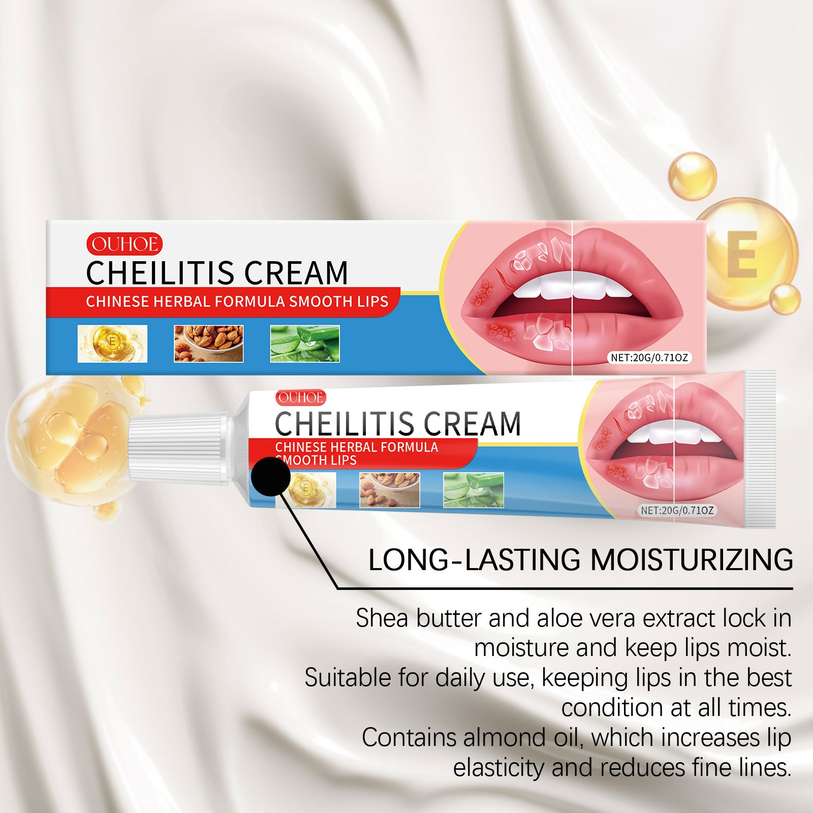 OUHOE Lip Moisturizer Moisturizes And Cleanses Dead Skin, Gently Nourishes Lips, Moisturizes And Moisturizes Lips - 5 - CJ