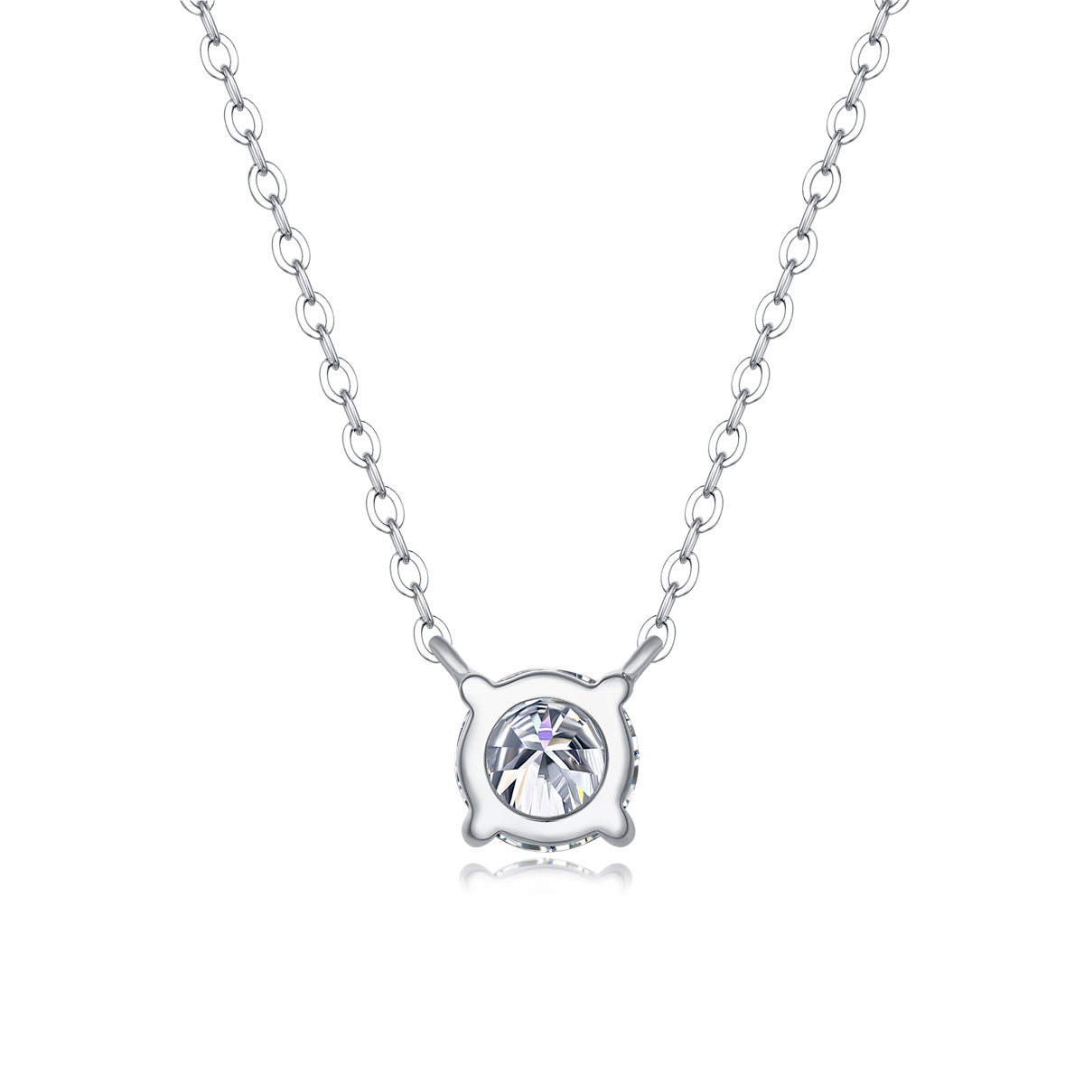 My Heart Will Last Forever - Affordable Diamond Jewelry Necklace Pendant Set With 1-carat And 2-carat Moissan Diamonds, S925 Sterling Silver And Platinum Plating. Fashionable And Trendy Jewelry