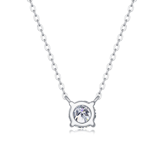 My Heart Will Last Forever - Affordable Diamond Jewelry Necklace Pendant Set With 1 - carat And 2 - carat Moissan Diamonds, S925 Sterling Silver And Platinum Plating. - Prohibit TikTok Sales - 5 - CJ