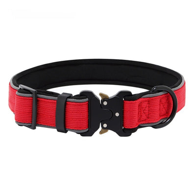 Tactical Dog CollarHarness Reflective Adjustable - 0 - CJ