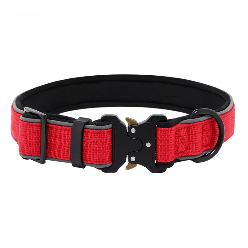 Tactical Dog CollarHarness Reflective Adjustable - 0 - CJ