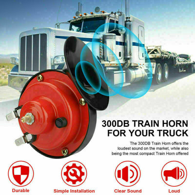 12V 300DB Super Loud Train Horn Waterproof For Motorcycle Car Truck SUV Boat US - 5 - cjdropshipping