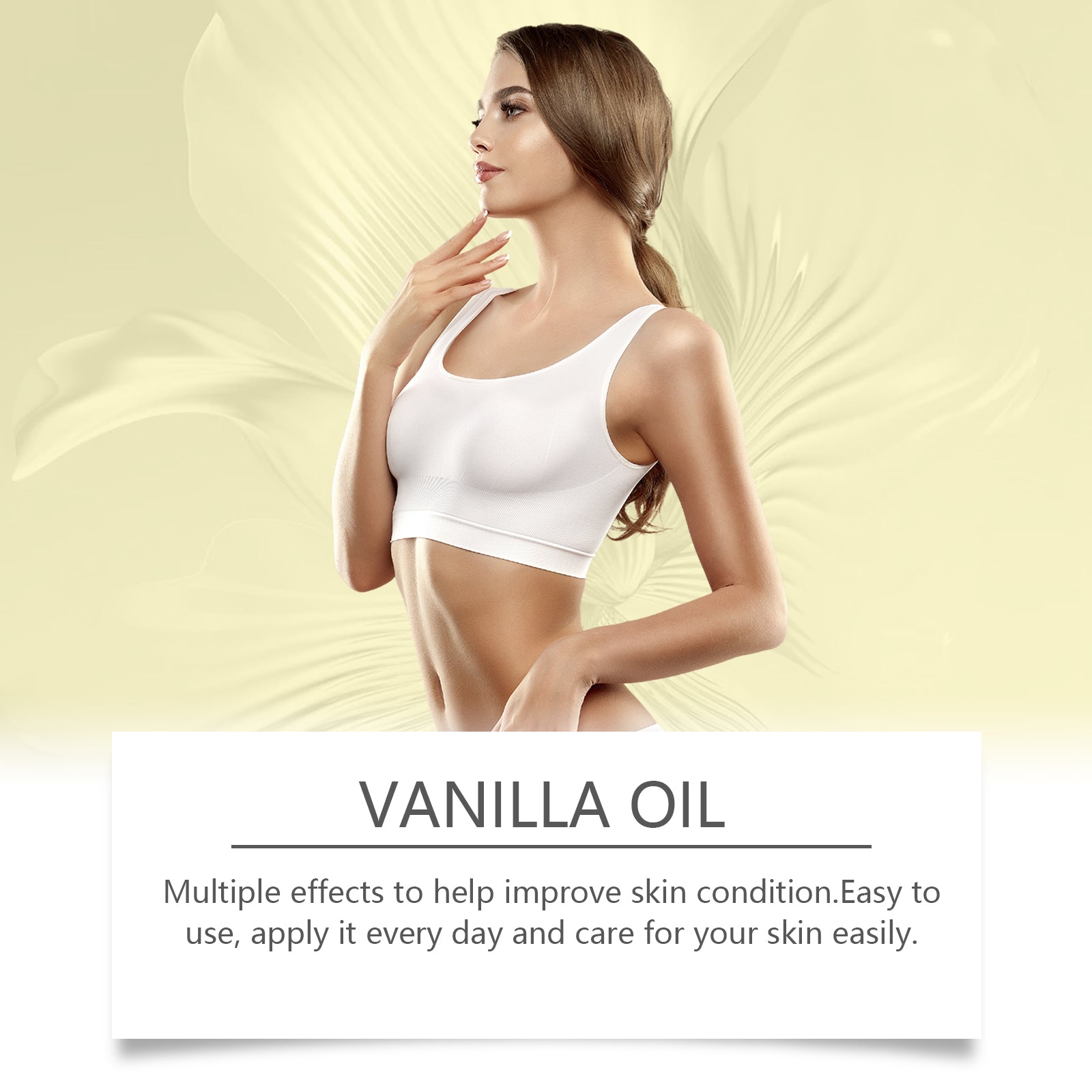 EELHOE Vanilla Body Essential Oil Softens Body Skin Hydrating Moisturizing Soothing Radiant Body Essential Oil - 5 - CJ
