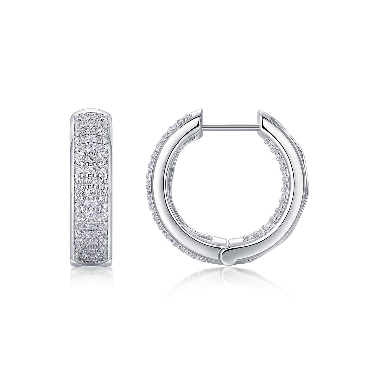 1Years - Fashionable Earrings And Stud Jewelry Set With Moissanite S925 Sterling Silver And Platinum - plated Diamonds Prohibit TikTok sales - 5 - cjdropshipping