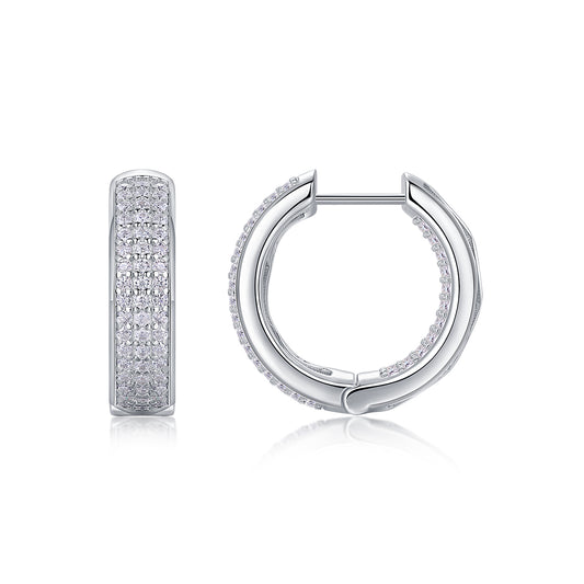 1Years - Fashionable Earrings And Stud Jewelry Set With Moissanite S925 Sterling Silver And Platinum - plated Diamonds Prohibit TikTok sales - 5 - cjdropshipping