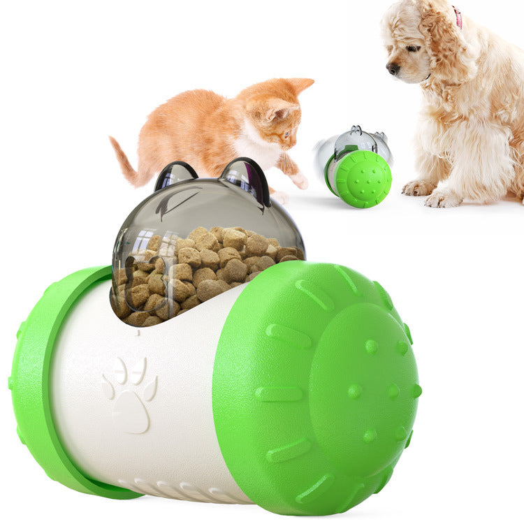 Funny Dog Treat Leaking Toy With Wheel Interactive Toy For Dogs Puppies Cats Pet Products Supplies Accessories - 0 - CJ - Green - CJJJCWGY03954 - Green