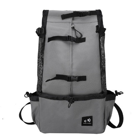 Pet Dog Carrier Bag Carrier For Dogs Backpack Out Double Shoulder Portable Travel Backpack Outdoor Dog Carrier Bag Travel - 0 - CJ - Dark grey - L - CJJJCWGY02426 - Dark grey - L