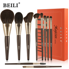 Baili 10pcs Rose Gold Tube Synthetic Hair Vegan Luxury Makeup Brush Set Contour Blush Brush Set - 5 - CJ