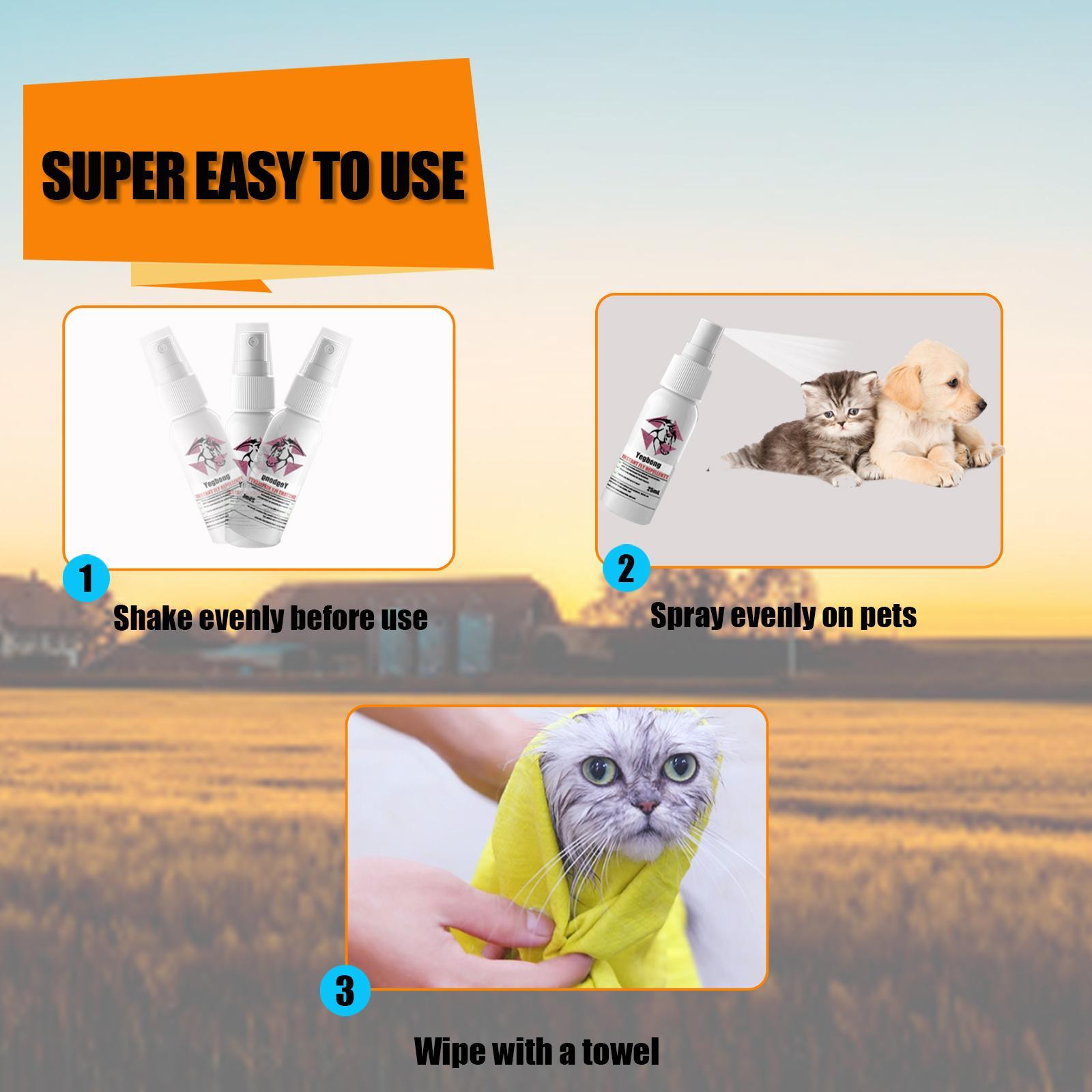 Yegebang Pet Deworming, Flea And Tick Removal, Itching Spray For Cats And Dogs - 5 - CJ