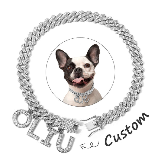 Luxury Alloy Dog Firewood Walking Collar - 5 - CJ