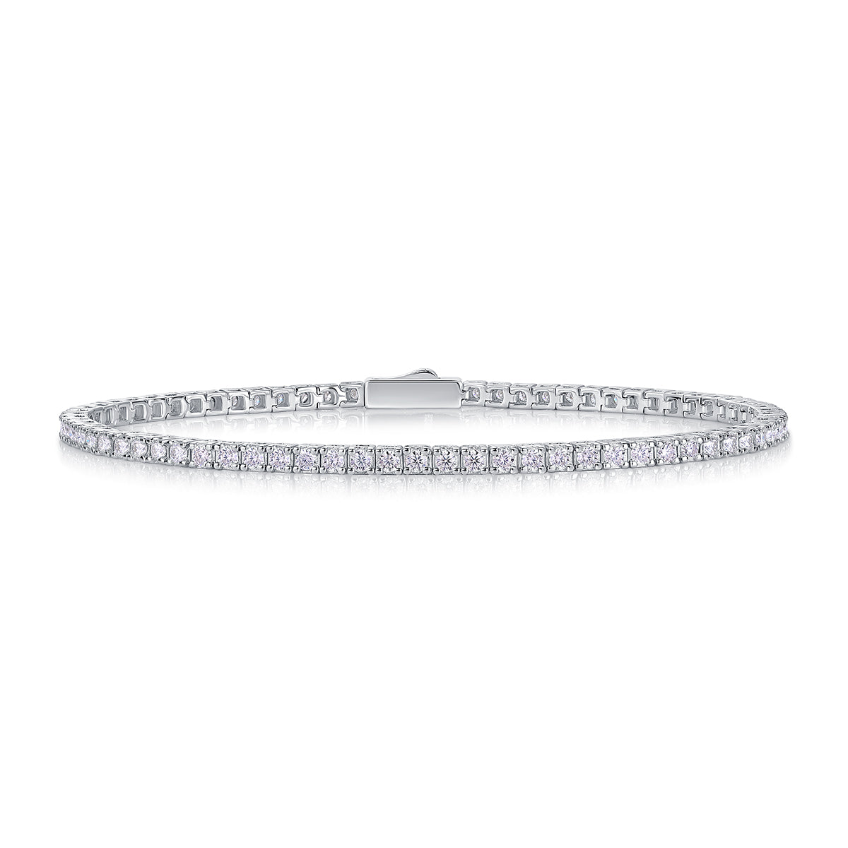 1One Of A Kind Luxury Fashion Mosan Diamond Silver Jewelry Comparable To Natural Diamond Bracelet Prohibit TikTok sales - 5 - CJ