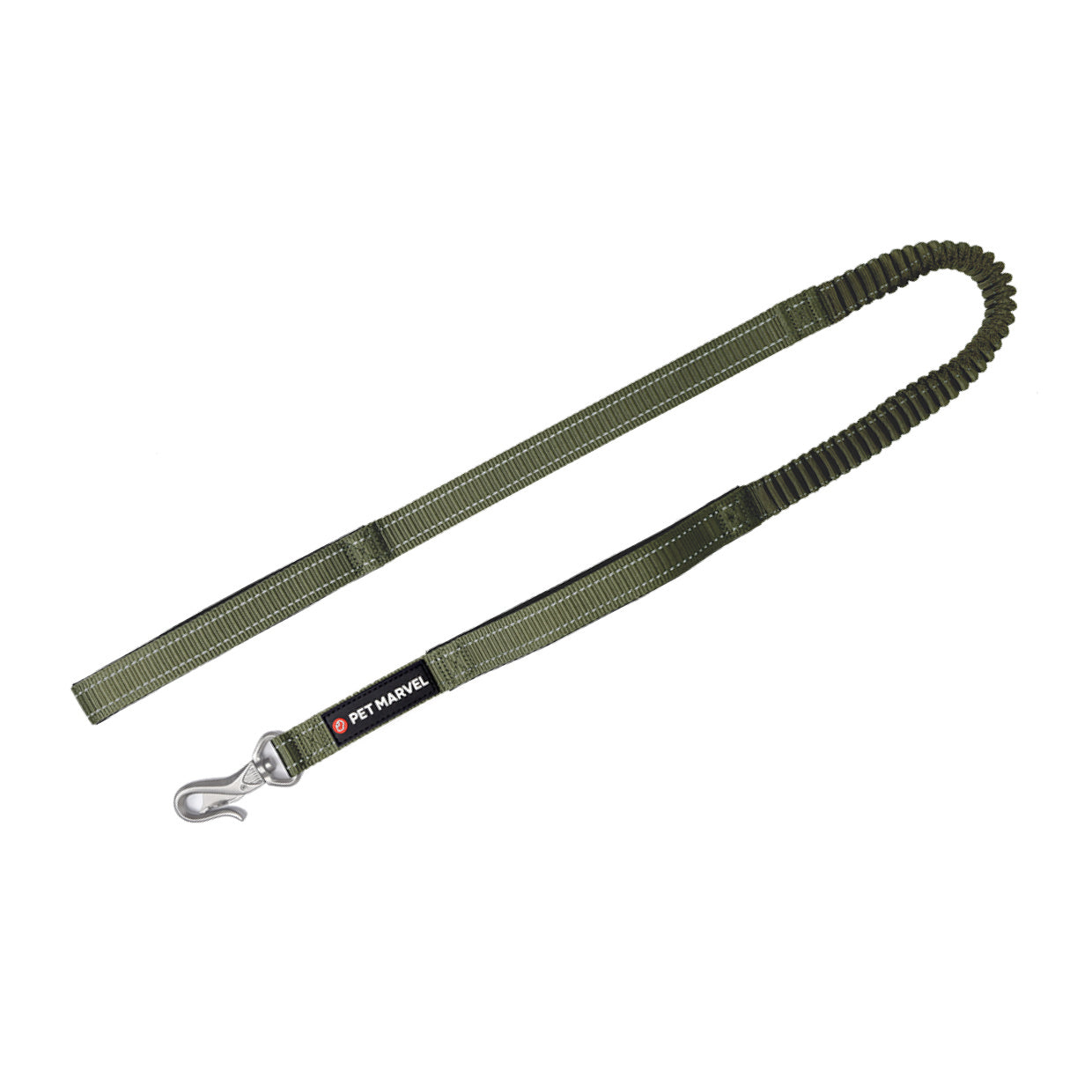 PETMARVEL 4-6 FT Shock Absorbing Tactical Dog Leash Dual Handle For Training