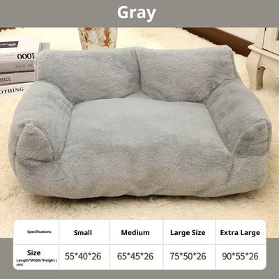 Large Pet Sofa Rabbit Plush Pet Bed - 0 - CJ