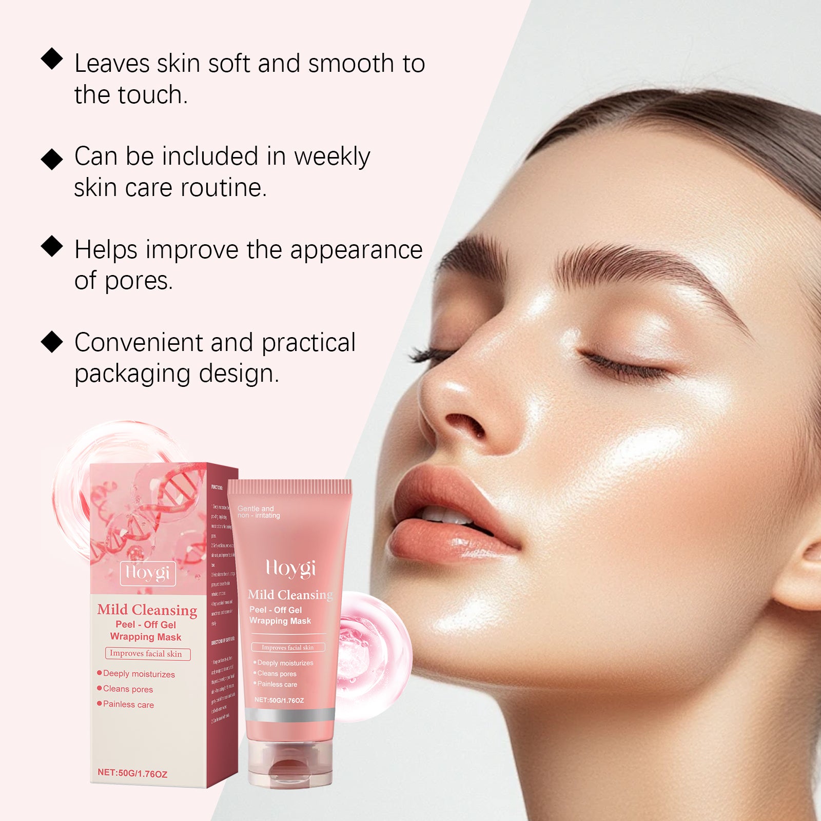 Hoygi Moisturizing Nourishing Peel - Off Mask, Moderate Water Embellish Smooth Firming Skin As Soft Facial Skin Mask - 5 - CJ