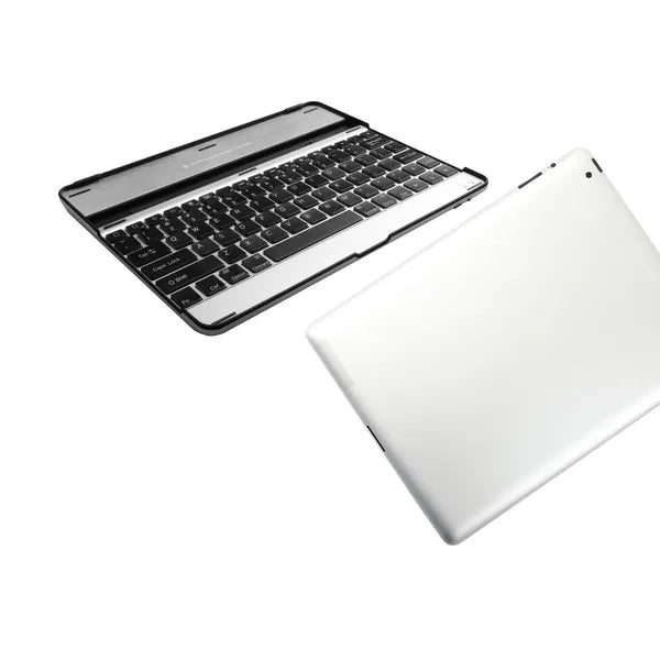 Silver And Black Aluminum Alloy Wireless Keyboard Tablet Cover - 5 - CJ