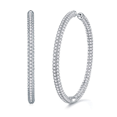 1Light Coco Luxury Fashion Diamond Earrings Stud Set With Mosan Diamond Silver Ornaments Prohibit TikTok sales - 5 - CJ