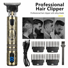 Beard Trimmer Hair Clippers Cordless Hair Cutting Kit Barber Shaving Machine For Men USB Rechargeable - 5 - CJ