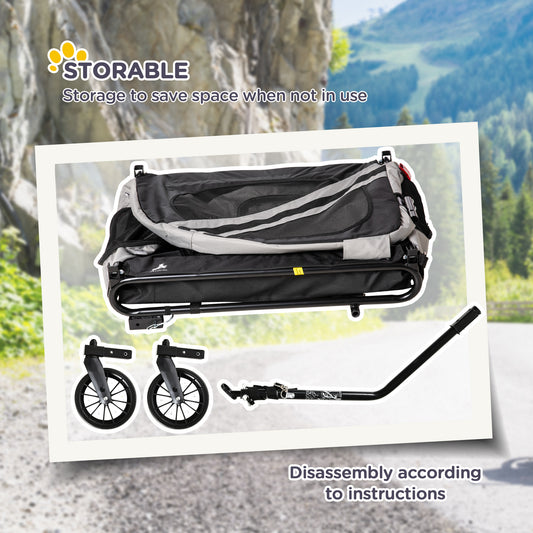 2 - in - 1 Pet Bike Trailer for Small Dogs - 5 - CJ