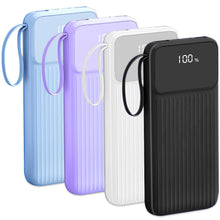 1Pc PD22W Fast Charger 20000mAh Fast Charging Power Bank Portable Charger With 4 Inbuilt Cables Digital Display Handle Fit For IOSPhone 15 14 Android And More - 5 - CJ