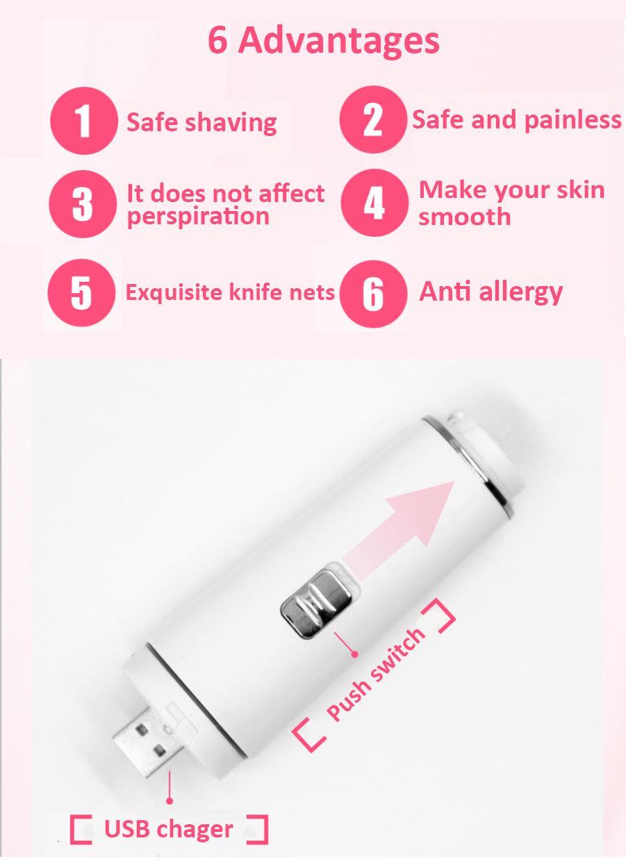 4 In 1 Facial Eyebrow Hair Epilator Remover Tool Device Painless Electric Shaver For Women - 5 - CJ