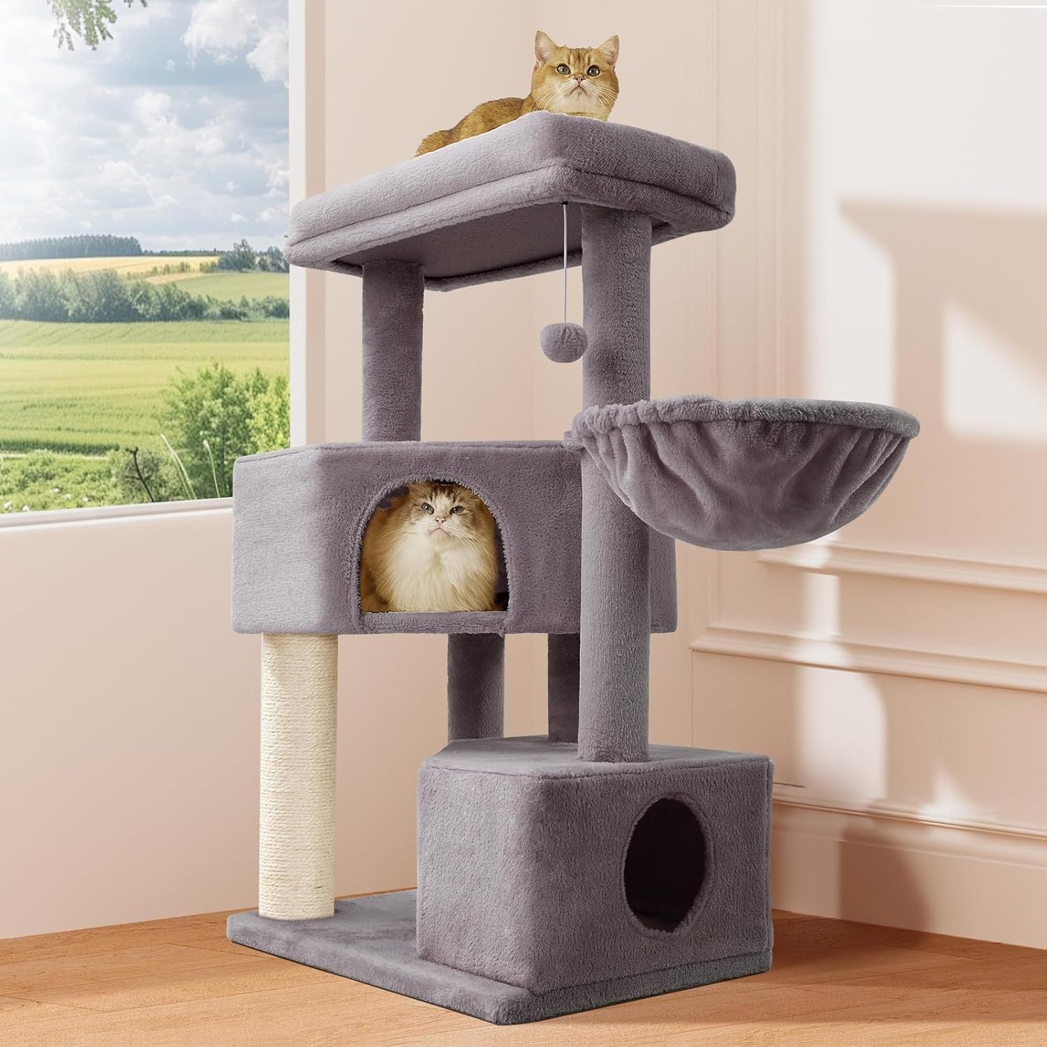 Gardner Pets Large Cat Tree For Medium To Large Cats, Heavy - Duty Cat Tower With Scratch Post And Washable Top Perch. Self - pickup Orders Supported Via FedEx, Amazon Ship, And UPS. - 5 - CJ
