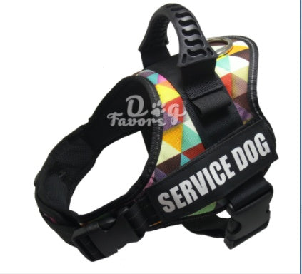 Explosion - proof Chest Harness Pet Leash - 7 - CJ - Colorful lattice - XXL - CJJJCWGX00178 - Colorful lattice - XXL