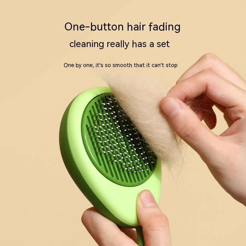Cat Brush Hair Remover Cleaning Avocado Shaped Dog Grooming Tool Pet Combs Brush Stainless Steel Needle Pet Cleaning Care - 0 - CJ
