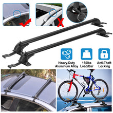 2PCS Universal 110cm 43 - inch Car Roof Rack Cross Bar With Anti - Theft Lock Adjustable Window Frame For Bike Kayak Cargo Luggage - 5 - cjdropshipping