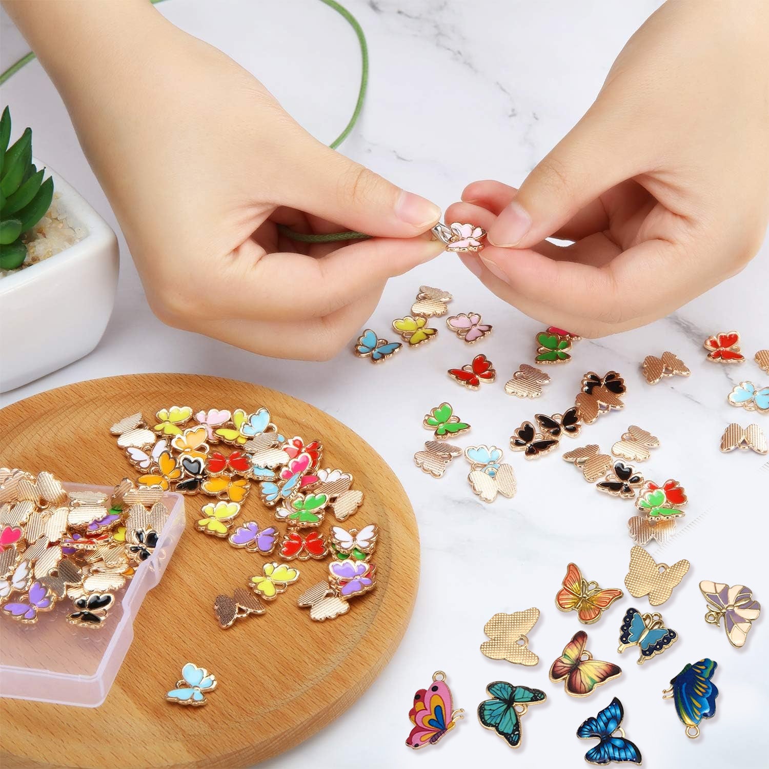 126 Pcs Butterfly Charms - 5 - CJ