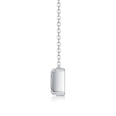 1The Brilliance In A Small Space - A Fashionable Jewelry Pendant Set With Moissanite S925 Sterling Silver And Platinum - plated Diamond, Moissanite Silver Jewelry Prohibit TikTok sales - 5 - cj